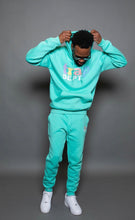 Load image into Gallery viewer, Cozy Mint Blue Trap Dept. Sweatsuit