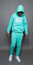 Load image into Gallery viewer, Cozy Mint Blue Trap Dept. Sweatsuit