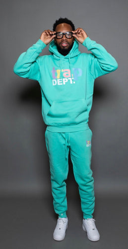 Cozy Mint Blue Trap Dept. Sweatsuit