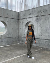 Load image into Gallery viewer, Girls Trap Harder Tee (Olive)