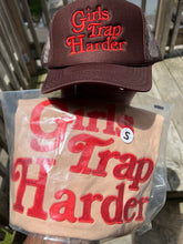 Load image into Gallery viewer, Girls Trap Harder Tee (Sand/Red)