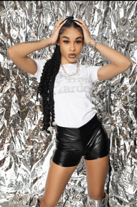 Rhinestone Tee (White)