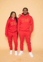 Load image into Gallery viewer, “Trap Galore” Jogger Set (Red/Red)