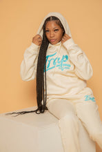 Load image into Gallery viewer, “Trap Galore” Jogger Set  (Cream/Turquoise)