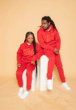 Load image into Gallery viewer, “Trap Galore” Jogger Set (Red/Red)